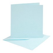 Cards and Envelopes Light Blue, 4 pcs.