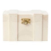 Wooden Treasure Chest, 12.5x7.5x6cm