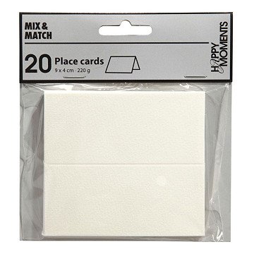 Name cards White, 20 pcs.