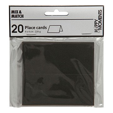 Name cards Black, 20 pcs.