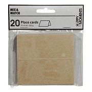 Name cards Natural, 20 pcs.