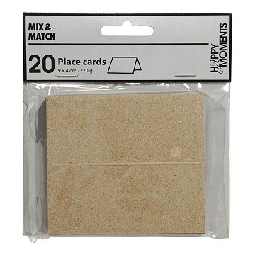 Name cards Natural, 20 pcs.
