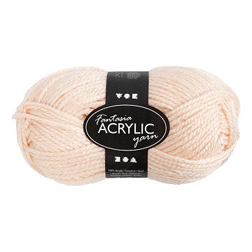 Fantasia Acrylic Yarn Light Beige, 80m