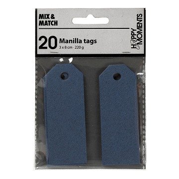 Manila Labels Blue, 20pcs.