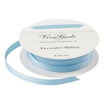 Decoration Ribbon Light Blue, 15m