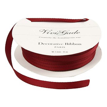 Decoration Ribbon Red, 15m