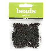 Wooden Beads Black, 150pcs.