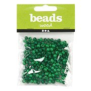 Wooden Beads Green, 150pcs.