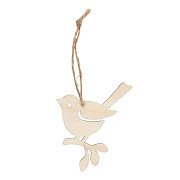 Wooden Hanger Bird, 9cm