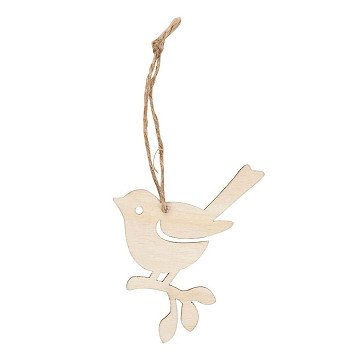Wooden Hanger Bird, 9cm