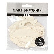 Wooden Sea Creatures with Hanging Eye