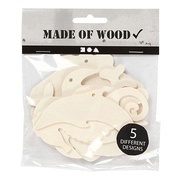 Wooden Sea Creatures with Hanging Eye