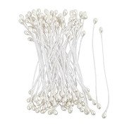 Flower stamens White Mother of Pearl, 100 pcs.