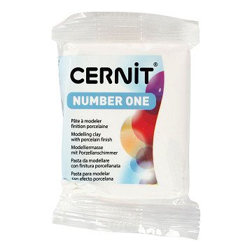 Cernit Boetseerklei Opaque White, 56 gram