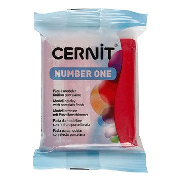 Cernit Boetseerklei Carmine Red, 56 gram