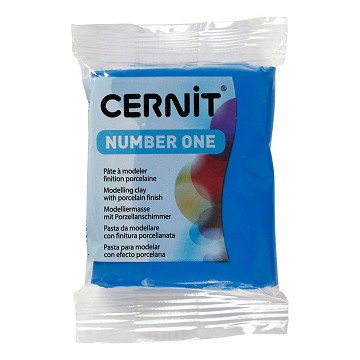 Cernit Modelliermasse Blau, 56 Gramm