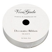 Gift ribbon Matte Silver, 25m