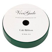 Gift ribbon Matt Green, 25m