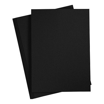 Karton schwarz A4, 210–220 g, 10 Blatt