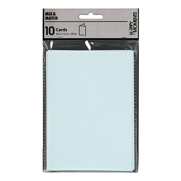 Karten Hellblau 10,5x15cm, 10 Stk.