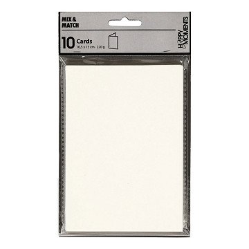 Karten Off-white 10,5x15cm, 10 Stk.