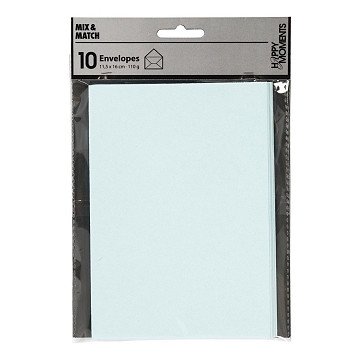 Umschlag Hellblau, 11,5x15cm, 10 Stk.