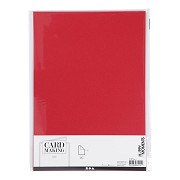 Cardboard Red A4 220g, 10 pcs.