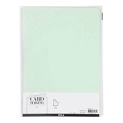 Cardboard Light Green A4 220g, 10 pcs.