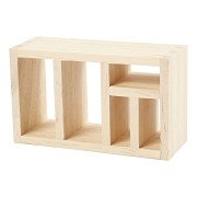 Mini-Bücherregal aus Holz