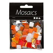 Mini Mozaiek Rood/Oranje 1x1mm, 25 gram