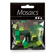 Mini-Mosaik, grüner Glitzer, 10 x 10 mm, 25 Gramm