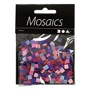 Mini Mozaiek Paars 10x10mm, 25 gram