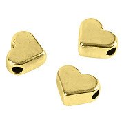 Space Beads Gold Plated, 3pcs.