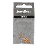 Gold Plated Chain Earrings, 1 Pair