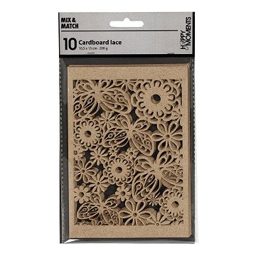 Patterned cardboard Natural, 10 pcs.