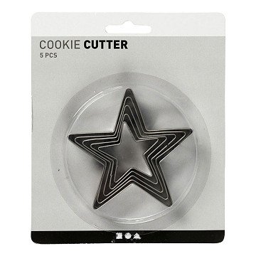 Cookie Cutters Star, 5 pcs.
