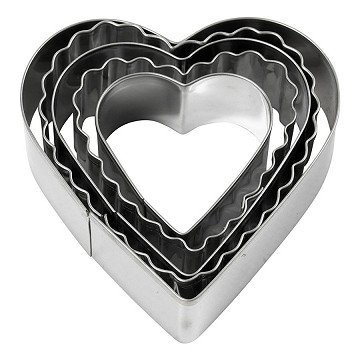 Cutters Hearts, 5pcs.