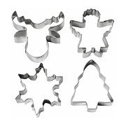 Christmas cookie cutters, 4 pcs.