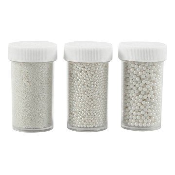 Ministeine ​​Verschiedenes aus Glasperlmutt, 3x45 Gramm
