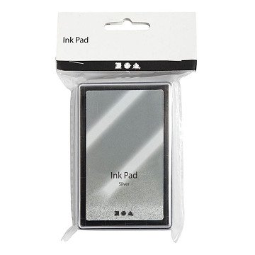 Stamp ink silver, 9x6cm