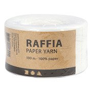 Paper Raffia Yarn White, 100m