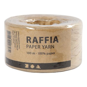 Paper Raffia Yarn Sand Color, 100m