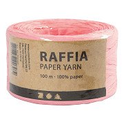 Paper Raffia Yarn Light Pink, 100m