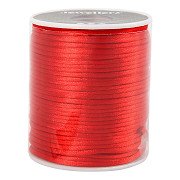 Red satin cord, 50m