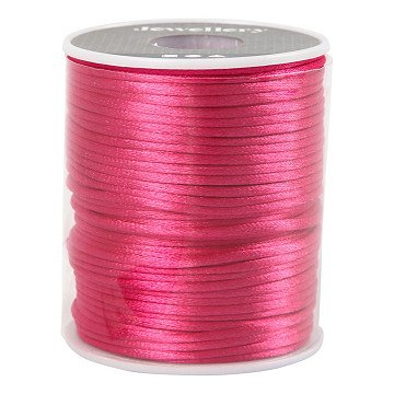 Satinkordel rosa, 50m