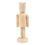Wooden Figure with Crown, 13cm