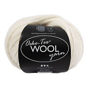 Wool yarn Off-white, 50m