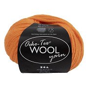 Wool yarn Orange, 50m