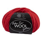Wool yarn Red, 50m