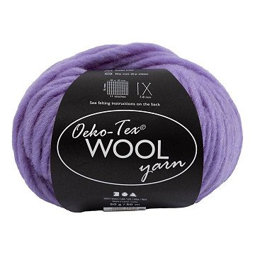 Wollgarn lila, 50m